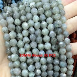 Natural Labradorite Gems Stone Faceted Round Rondelle Loose Beads For Jewelry Making DIY Bracelet Necklace Handmade Accessories