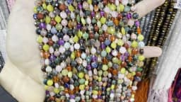 Natural Labradorite Gems Stone Faceted Round Rondelle Loose Beads For Jewelry Making DIY Bracelet Necklace Handmade Accessories