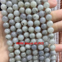 Natural Labradorite Gems Stone Faceted Round Rondelle Loose Beads For Jewelry Making DIY Bracelet Necklace Handmade Accessories