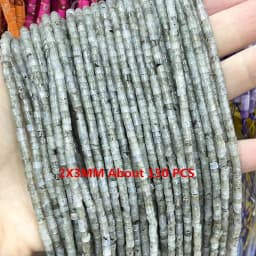 Natural Labradorite Gems Stone Faceted Round Rondelle Loose Beads For Jewelry Making DIY Bracelet Necklace Handmade Accessories