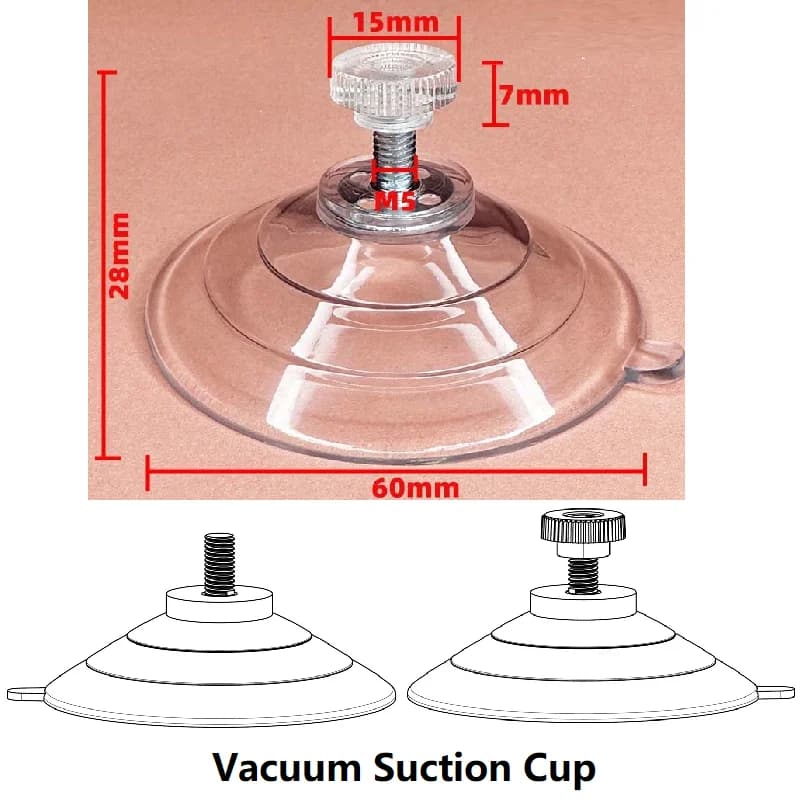 10PCS Suction Cup Hooks with Screw Nut 60mm Thickening PVC Sucker Vacuum Suction Cup for Glass window Bathroom Suction Pads