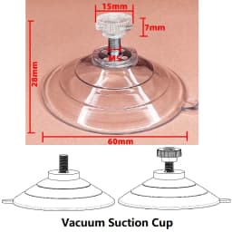 10PCS Suction Cup Hooks with Screw Nut 60mm Thickening PVC Sucker Vacuum Suction Cup for Glass window Bathroom Suction Pads