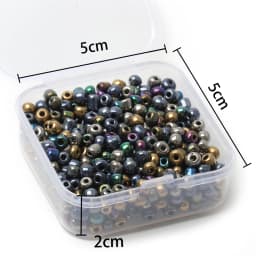 2/3/4mm Czech Glass Seed Charms Beads For DIY Hand-sewn Clothing Small Spacer Loose Beads Jewelry Making Accessories 2000-500pcs