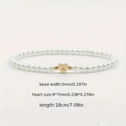 26 Letters Initial Bracelet For Women Faux Pearl Bracelet Fashion Women link Bracelet Wristband Jewelry gift Pearl Bracelet A-Z