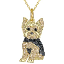 Exquisite and Cute Royal Yorkie Dog Pendant Necklace for Women Elegant Pet Puppy Jewelry Animal Accessories Dog Lovers Gift