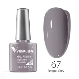 VENALISA Semi Transparent French Pink Color Rubber Base Coat Nail Gel Polish Jelly Nail Camouflage Soak off UV LED Nail Gel