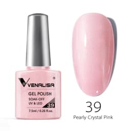 VENALISA Semi Transparent French Pink Color Rubber Base Coat Nail Gel Polish Jelly Nail Camouflage Soak off UV LED Nail Gel