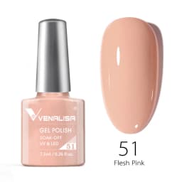 VENALISA Semi Transparent French Pink Color Rubber Base Coat Nail Gel Polish Jelly Nail Camouflage Soak off UV LED Nail Gel