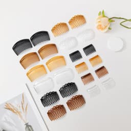 24PCS Simple and Stylish Four Color 9/11/23 Teeth French Twisted Hair Combs For Women and Girls Headwear Hair Accessories