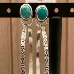 Vintage Metal Circle Red Stone Earrings Bohemian Jewelry Antique Silver Color Hollow Round Drop Earring for Women