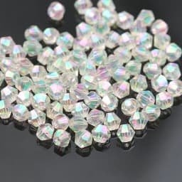 4mm Shiny Metal Color Bicone Beads 5238 Glass Beads Half Plated Color Beads Crystal Jewelry Beads for Jewelry Making 120pcs/Lot