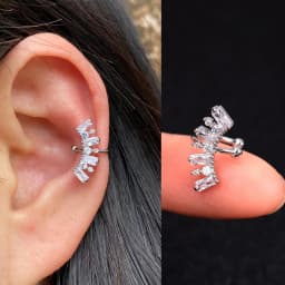 1Pc Fashion Crystal cz Star Leaf Clip Earrings for Women Men Creative Simple C Ear Cuff Non-Piercing Ear Clip 2024 Trend Jewelry