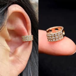1Pc Fashion Crystal cz Star Leaf Clip Earrings for Women Men Creative Simple C Ear Cuff Non-Piercing Ear Clip 2024 Trend Jewelry