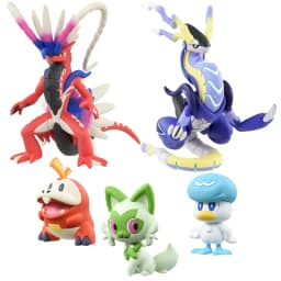Newest TOMY Pokemon Figures Skeledirge Meowscarada Quaquaval Charcadet Pokémon Scarlet Violet Paldea Region Collection Gift