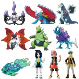 Newest TOMY Pokemon Figures Skeledirge Meowscarada Quaquaval Charcadet Pokémon Scarlet Violet Paldea Region Collection Gift