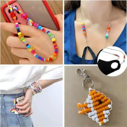 500pcs Pony Candy Colorful Plastic Beads For Jewelry Making DIY Hair Braiding, Bracelet Necklace Handicrafts Small Business