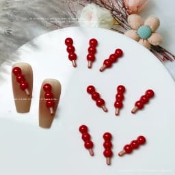 10pcs 3D Chinese Kawaii Resin Nail Art Charms Exquisite Candy Design Nail Rhinestones Decorations DIY Cartoon Accessories Parts