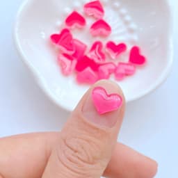 50Pcs New Cute Mini 8*9mm Bright Heart Flat Back Resin Scrapbooking DIY Jewelry Craft Decoration Accessories