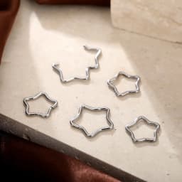 1PC Titanium Star Daith Earring Conch Helix Septum Piercing Clicker Segment Nose Ring Helix Rook Ear Piercings Women Jewelry 16G