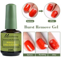 15ml Nail Polish Remover For Nails in 3-5 Minutes Easily Quickly Removes Semi Permanent Soak Off UV Gel Polish Burst Gel&nailoil