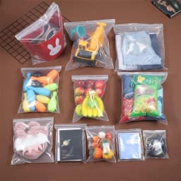 100/1000pcs Thicken Zipper Sealed Bags Clear Plastic Storage Bag for Small Jewelry Food Packing Reclosable Zippers Sealing Pouch