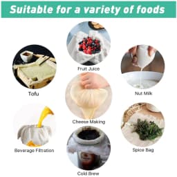 1-5pcs Large White Cotton Gauze Cheesecloth Fabric Reusable Muslin Cloth for Straining, Cooking, Tofu ,Cheesemaking, Baking