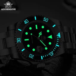 ADDIESDIVE Quartz Watch for Men 316L Stainless Steel Super Luminous Ceramic Bezel 200m Waterproof Classic Diving Men‘s Watch