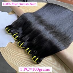 Bone Straight 100% Unprocessed Raw Virgin Human Hair Bundles 10-36 Inches Hair Weave Extensions #1B Natural Color For Women