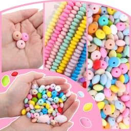 20/50/100pcs 12mm Silicone Beads Lentil Focal Spacer Beads for Jewelry making Pen DIY Pacifier Clips Chain Bracelet Necklace
