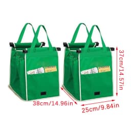 Supermarket Shopping Bag Eco Friendly Trolley Tote Thicken Cart Bags Large Capacity Handbags Foldable Reusable Women Cart Bag