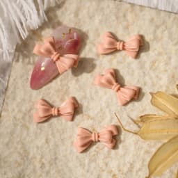 50pcs Resin Ribbon Bows Nail Art Charm 3D Long Colorful Frosted Ribbon Bowknot Nail Decoration DIY Korea Design Nail Accessories