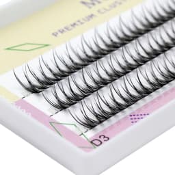 DIY Clustered Eyelash Extensions Dovetail Segmented Eyelashes Volume 3D Fluffy Natural Segmented False Eyelashes Single Bundle