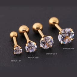 4 Pairs/set Elegant & Sparkling Faux Diamond Stud Earrings - Hypoallergenic Stainless Steel for Everyday Glamor & Special Occasi