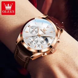 OLEVS 3609 Men's Watch High Quality Multi Functional Waterproof Luminescent Quartz Watch Luxury Brand Men's Watch Montre Homme