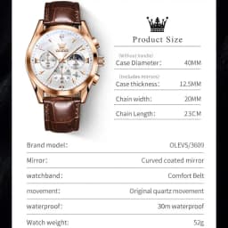 OLEVS 3609 Men's Watch High Quality Multi Functional Waterproof Luminescent Quartz Watch Luxury Brand Men's Watch Montre Homme