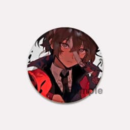 Nakajima Atsushi Dazai Osamu Ryunosuke Akutagawa Izumi Kyouka Nakahara Chuya Cute Brooch Pins Comic Characters Badge on Backpack