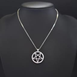 1Pc Witchcraft Satan Pentagram Lucky Amulet Pendant Women Necklaces Wicca Star Pentacle Grunge Statement Men Collares Jewelry