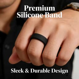 4pcs/set Breathable Comfort Silicone Ring Gift For Men Male Boy Father Sports Sporty Jewelry Daily Outdoor Working Running