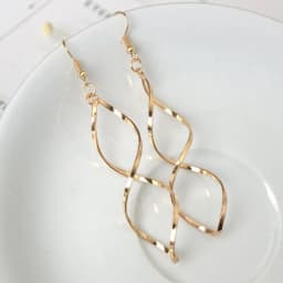 Fashion Simple Spiral Drop Earrings For Women Long Curved Wave Dangle Brincos Statement Wedding Party Jewelry Wholesale