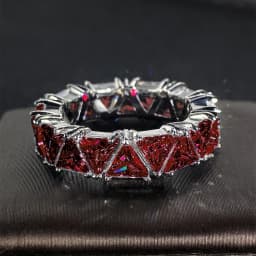 Huitan Luxury Wedding Band Promise Rings for Women Unique Triangle Cubic Zirconia Design Top Quality New Trendy Jewelry Dropship