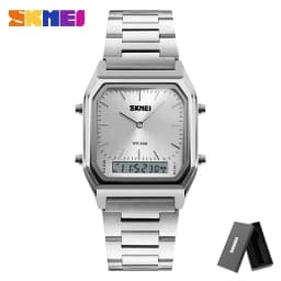 SKMEI 1220 Quartz Wristwatches relogio masculino Fashion Casual Watch Men Digital Dual Time Sports Chronograph 3bar Waterproof