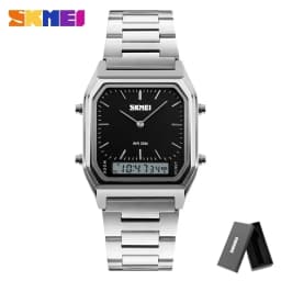 SKMEI 1220 Quartz Wristwatches relogio masculino Fashion Casual Watch Men Digital Dual Time Sports Chronograph 3bar Waterproof