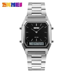 SKMEI 1220 Quartz Wristwatches relogio masculino Fashion Casual Watch Men Digital Dual Time Sports Chronograph 3bar Waterproof