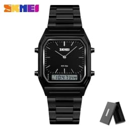 SKMEI 1220 Quartz Wristwatches relogio masculino Fashion Casual Watch Men Digital Dual Time Sports Chronograph 3bar Waterproof