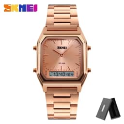 SKMEI 1220 Quartz Wristwatches relogio masculino Fashion Casual Watch Men Digital Dual Time Sports Chronograph 3bar Waterproof