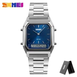 SKMEI 1220 Quartz Wristwatches relogio masculino Fashion Casual Watch Men Digital Dual Time Sports Chronograph 3bar Waterproof