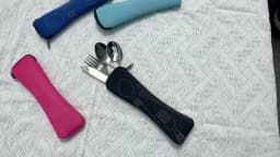 1PC Portable Cutlery Bag Cutlery Bag Cutlery Bag Travel Packaging Storage Box Cutlery Picnic Fork Spoon Bag