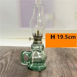 1Pcs Mini Chamber Desktop Glass Oil Fire Fly Decorative Birthday Lamp Holder With Lampshade Lighting Lantern Candle