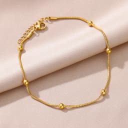 Vintage Anklets for Women Stainless Steel Beads Chain Anklet Leg Bracelets Bodychain Summer Beach Jewelry Accessories Gifts