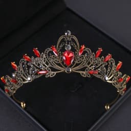 Bridal Headwear Purple-Colour Women's Grand Party Crown Birthday Tiaras